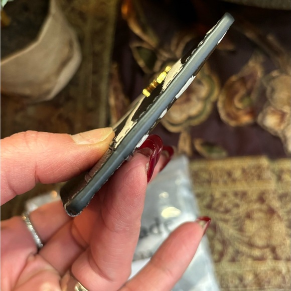 Authentic KATE SPADE Saffiano leather slim zebra stripes card case - Picture 6 of 9